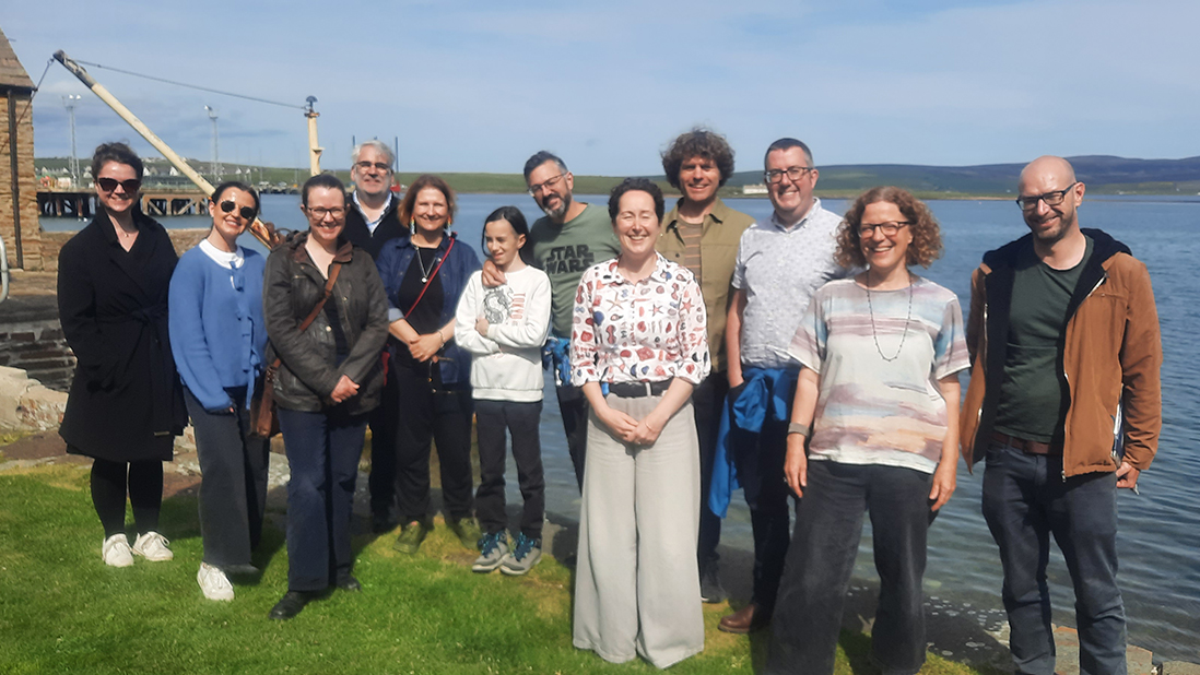 TRANSECTS teams members by the coast