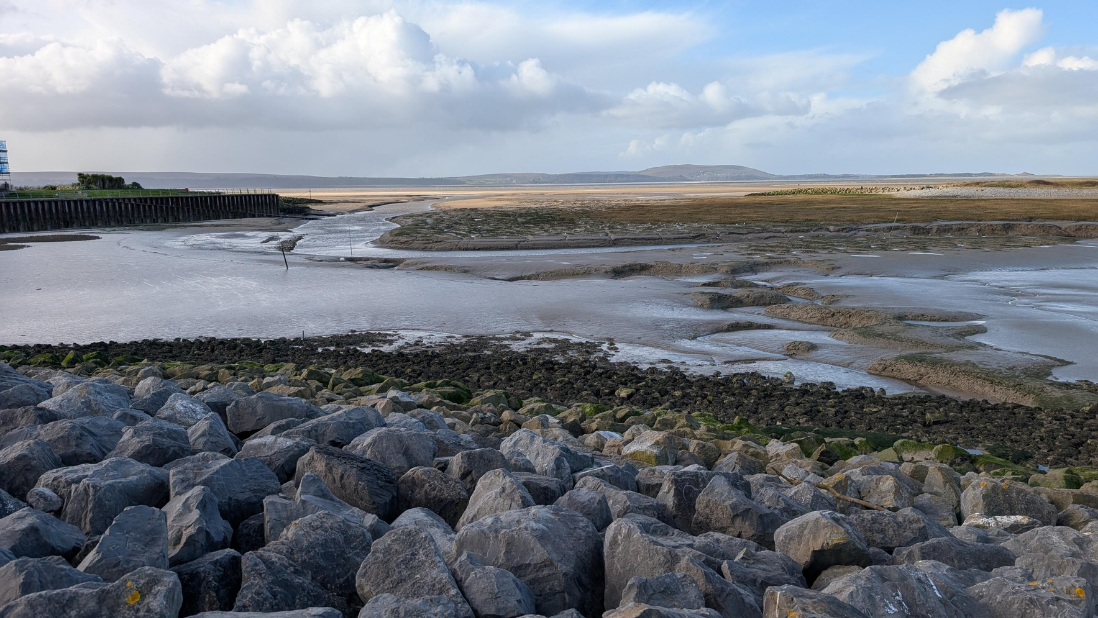 View from a coastal pathway in Llanelli